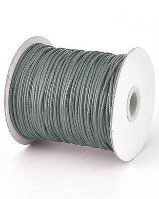 Ata din poliester cerata, 0.8 mm, gri