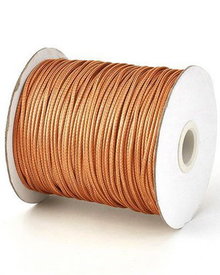 Ata din poliester cerata, 0.5 mm, caramizie