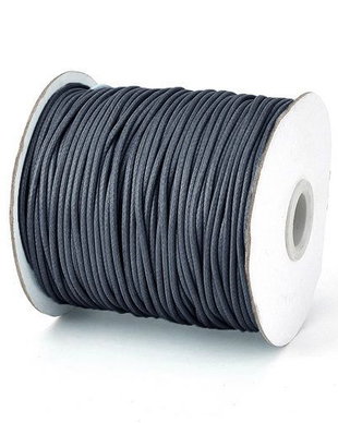 Ata din poliester cerata, 0.5 mm, gri inchis-114
