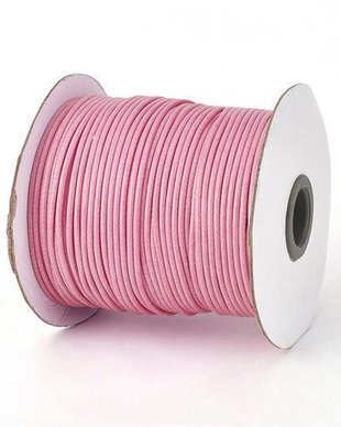 Ata din poliester cerata, 0.5 mm, roz