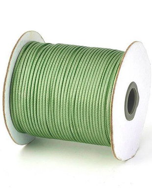 Ata din poliester cerata, 0.5 mm, verde-122