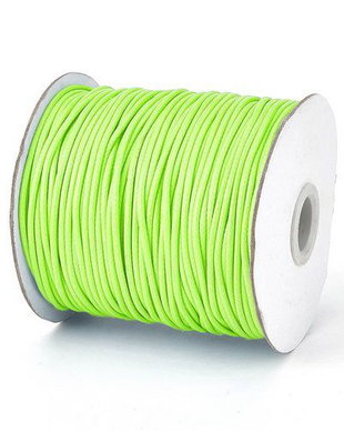 Ata din poliester cerata, 0.5 mm, verde fosforescent-186