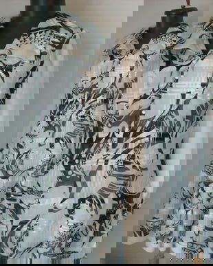 ROCHIE RETRO VOAL ALB NEGRU