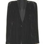 ARMANI - Blazer minunat, din catifea de matase neagra, cu guler sal