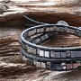Hematite Bead Leather Wrap Bracelet