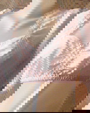 bluza - top alb dantelat