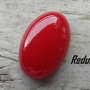 Cabochon jad rosu, 30x20 mm - OFERTA!