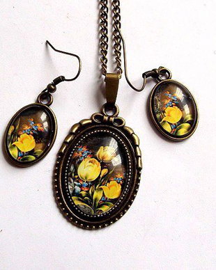 Set bijuterii model floral 31898