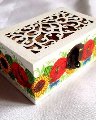 Cutie lemn decorata 31904