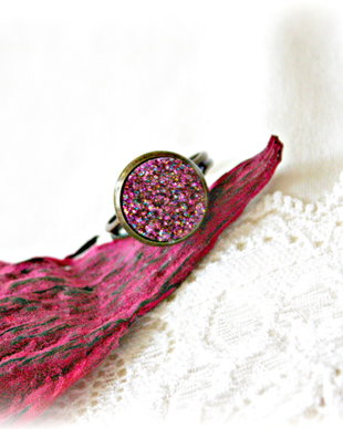 Inel Sclipiri magenta