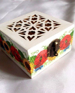 Cutie lemn decorata 31905