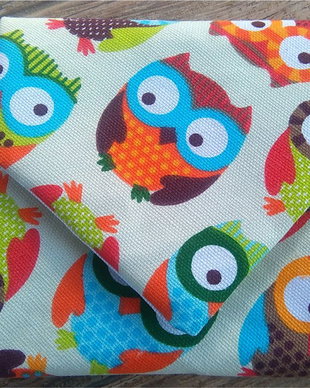 Șervețel textil - ambalaj reutilizabil ecologic cu arici pentru sandwich, gustări, alimente