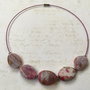 colier agate roz