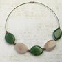colier agate verzi