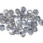 Cristale din sticla, biconice, 3 mm, AB, gri