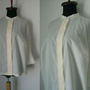 BLUZA IVOIRE BUMBAC DANTELA
