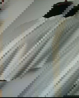 BLUZA IVOIRE BUMBAC DANTELA