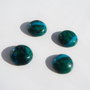 Cabochon crisocola aprox 15.5-16 mm diametru, aprox 5.5-6.5 mm grosime