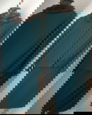 Costum stofa lana si blana naturala