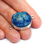 Link - agat &quartz titanium  druzy electroplatat