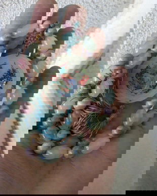 COLIER VINTAGE JAD PICTURA MANUALA ARTA CHINEZEASCA VECHE