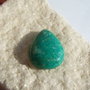 Cabochon 4 lacrima din amazonit rusesc aprox 24x18x6 mm