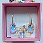 Set cercei argint și pandant Swarovski Pear 16mm