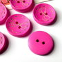 Nasturi lemn, rotunzi, 28 mm, fucsia