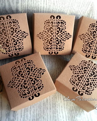 Cutie craft cu model dantelat