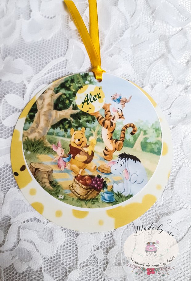 Invitatie rotunda Winnie the Pooh