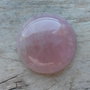 Cabochon cuart roz, 30 mm