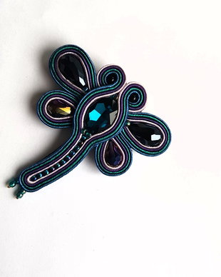 Libelula Brosa statement soutache