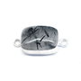 Conector Quartz turmalinat  in rama argintata