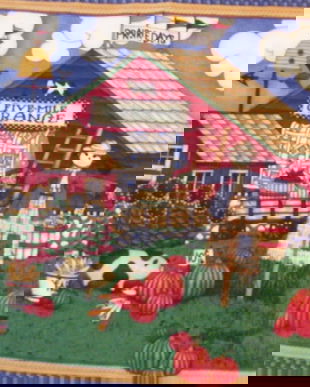 Set 6  placemat-Country farm