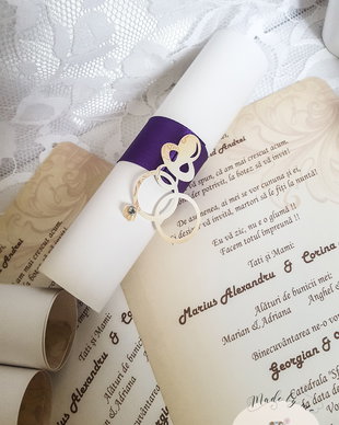 Invitatie papirus nuntez