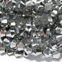 Cristale din sticla, biconice, 3~3.5 mm, electroplacate, argintii