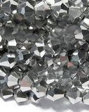 Cristale din sticla, biconice, 3~3.5 mm, electroplacate, argintii