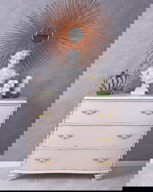 COMODA NOSTALGICA DIN LEMN MASIV ROZ