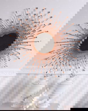 OGLINDA SOARE CU RAMA DIN CUPRU