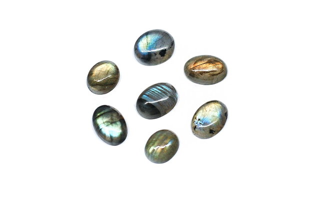 Set 7 labradorite ovale - IBN0078