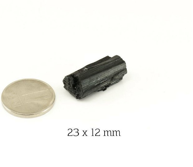 Turmalina neagra, 23x12mm