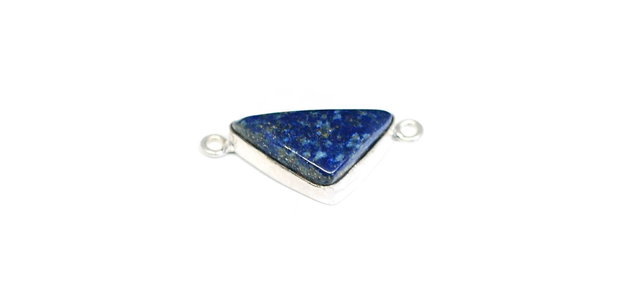 Conector cu Lapis Lazuli in rama argintata
