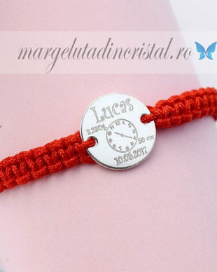 Bratara Banut/Charm 1,2 Cm Argint 925 / Date Bebelus