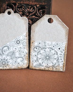 2b. Etichete / Tag-uri / cartonase martisor - din mucava