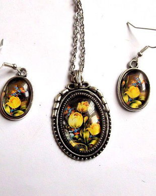 Set bijuterii model floral 31902