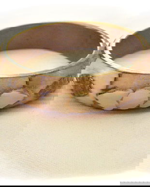 bratara din alama si os cu decor sidef