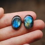 Set labradorite pentru cercei  - IBN 01A