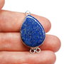 Triplu link cu Lapis Lazuli in rama argintata