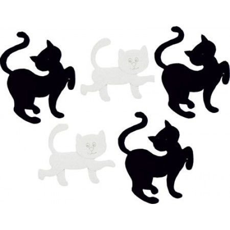 Figurine din fetru - pisici (6 cm, 5 buc/set)