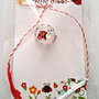 Brosa martisor cabochon sticla 14mm gargarita